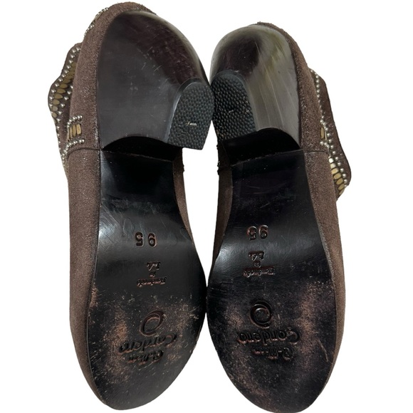 Calleen Cordero Metallic Brown Handcrafted SOMBRA Ankle Boots 9.5 - Picture 7 of 12